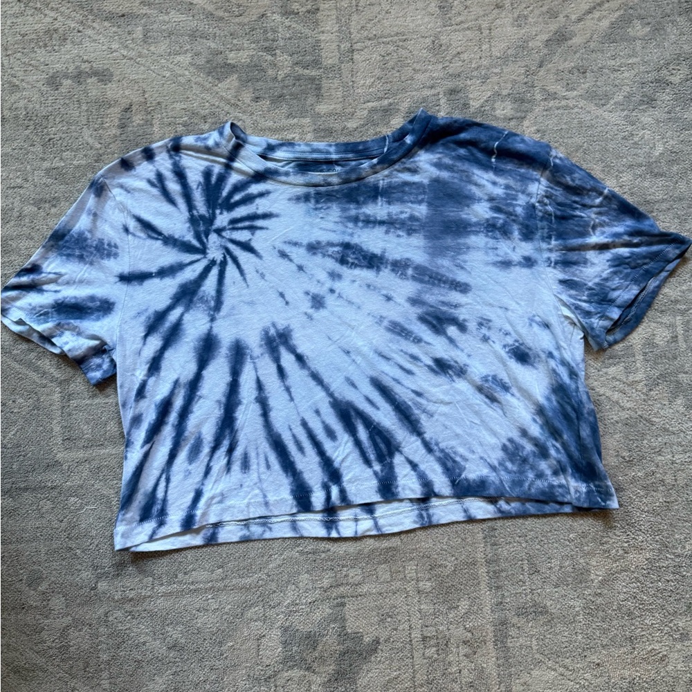 Custom Tie-Dyed Boxy Crop Top T-Shirt